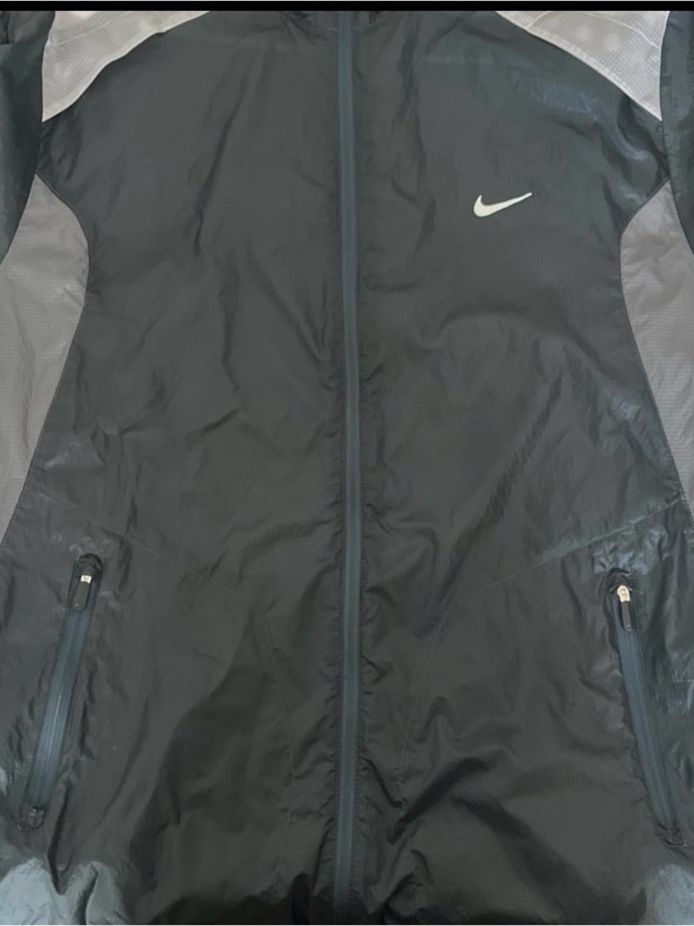 Nike Black and Gray Lightweight Track Jacket